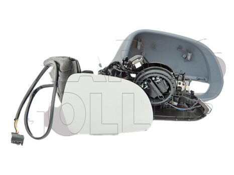 Skoda Superb 2008.11.01-2013.05.25 Visszapillantó tükör jobb, elektromos  állítás, domború, fűthető, fényezendő, villogós (11G2)