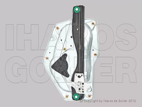 Skoda Superb 2008.11.01-2013.05.25 Ablakemelő panellal, motor nélkül, bal hátsó (17FH)