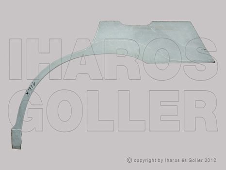 Toyota RAV-4 XA20 2001.03.01-2005.10.31 Hátsó sárvédő javítóív bal (1ILX)