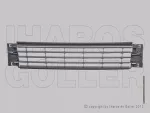   VW Polo V 2014.04.22-2017.05.01 Rács a lökhárítóba közép, króm díszléccel (18E7)
