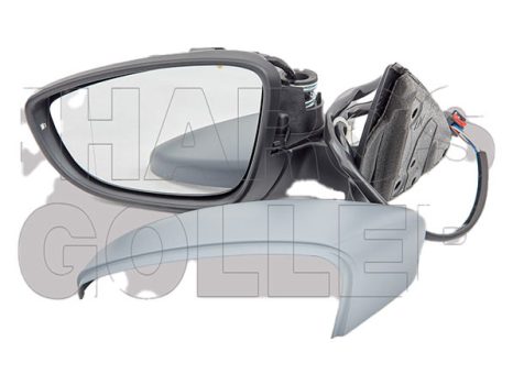 VW Passat (B7) 2010.11.01-2014.07.20 Visszapillantó tükör bal, elektromos  állítás, aszférikus, fűthető, fényezendő, villogó (13F0)