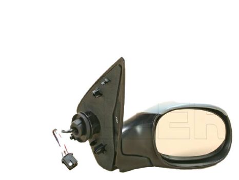 Peugeot 206 1998.09.01-2007.07.31 Visszapillantó tükör jobb, elektromos  állítás, domború, fűthető, hőmérős ,fényezendő (03-) (0MUT)