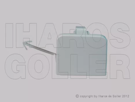 Peugeot 108 2014.06.12- Vonószemborítás első lökhárítóhoz, alapozott (17LY)