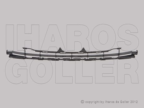 Peugeot 207 2006.06.01-2013.06.30 Rács a lökhárítóba felső, SPORT (09-ig) (046J)