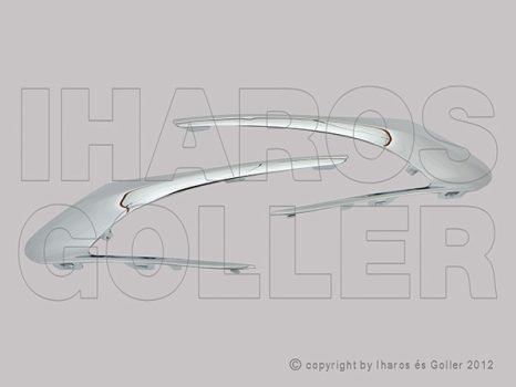 Peugeot 308 T9 2013.10.01-2017.08.01 Króm díszléc szett, első lökh. bal+jobb (Allure) (1A7M)