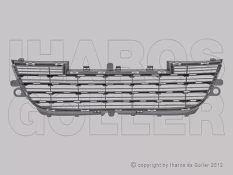 Peugeot 2008 2013.03.01-2016.03.31 Rács a lökhárítóba középső, alsó (1KRG)