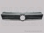   VW Polo V 2014.04.22-2017.05.01 Hűtődíszrács fekete, krómcsíkkal (11Z3)