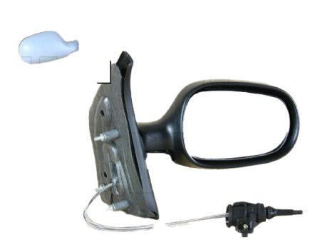 Renault Megane Scenic 1999.10.01-2003.06.30 Visszapillantó tükör jobb, bowdenes állítás,fényez.,beép.hőmérő (0IKG)