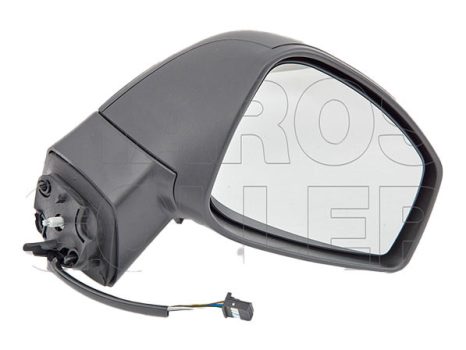 Renault Grand Scenic 2012.01.01- Visszapillantó tükör jobb, domború, elektromos  állítás, fekete, fűthető, villogós, (13BS)