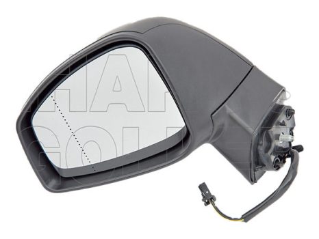 Renault Grand Scenic 2012.01.01- Visszapillantó tükör bal, aszférikus, elektromos  állítás, fekete, fűthető, villogós, (13BT)