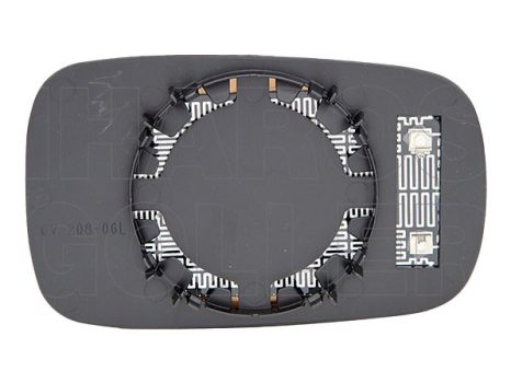 Renault Laguna 2000.10.01-2005.04.30 Tükörlap cserélhető bal, aszférikus, fűthető (07MX)