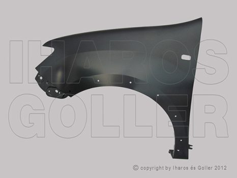 Dacia Logan MCV Stepway 2017.03.01- Első sárvédő bal, oldalvill., díszléc lyukakkal (14ZY)