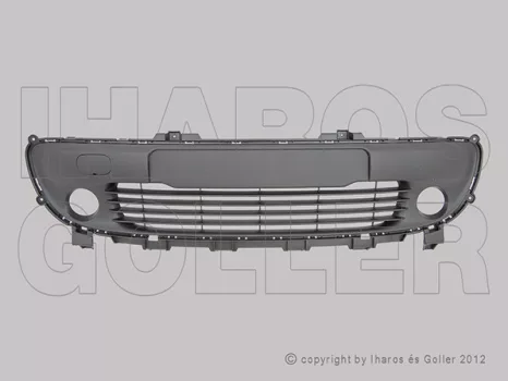 Renault Twingo 2014.01.01- Rács az első lökhárítóba közép, szürke, ködlámpás (16E4)