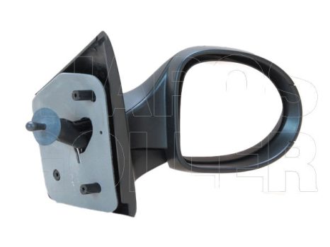 Renault Twingo 2007.08.01-2011.12.31 Visszapillantó tükör jobb, bowdenes állítás, domború, fekete (-10) (0TG5)