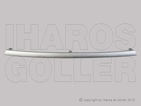 Renault Clio (Clio III) 2009.01.01-2012.10.31 Első lökhárító díszléc, alsó, ezüstszürke (1403)