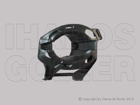 Renault Clio (Clio III) 2009.01.01-2012.10.31 Rács az első lökhárítóba jobb, ködlámpás (1406)