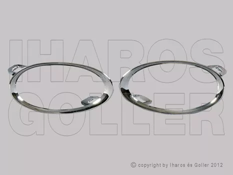 Renault Megane 2014.01.01-2016.02.01 Ködlámpa keret szett (króm) (141Z)