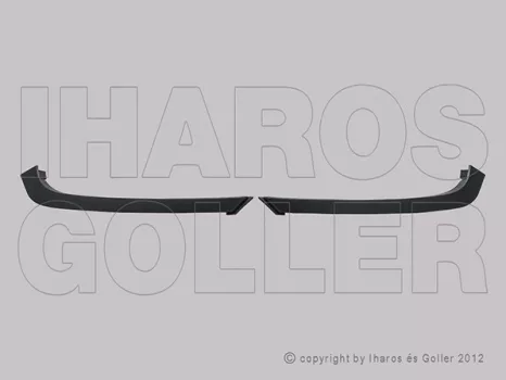 Renault Megane 2014.01.01-2016.02.01 Fényszóró alatti díszléc bal-jobb (egybe csom.) (1420)