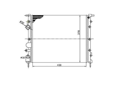 Renault Clio (Clio II) 1998.04.01-2001.05.31 Vízhűtő (0LGB)