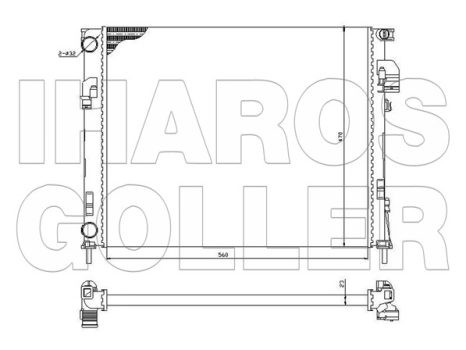 Nissan Primera (P12) 2002.03.01-2007.12.31. Vízhűtő (0UTJ)
