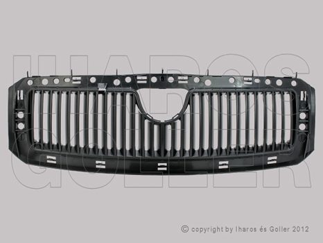 Skoda Fabia 1999.08.01-2007.04.30 Hűtődíszrács fekete, króm keret nélkül, 04.8-tól (09SD)