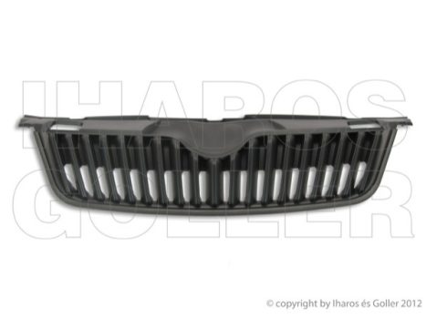 Skoda Fabia 2010.04.01-2014.09.30 Hűtődíszrács s.szürke (króm nélküli változat) (0662)