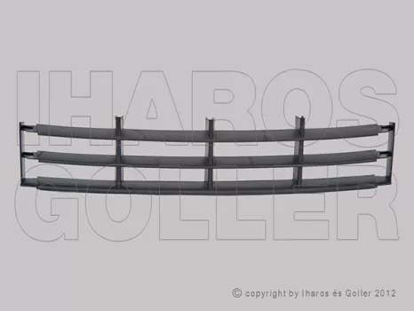 Skoda Fabia 2010.04.01-2014.09.30 Rács a lökhárítóba középész (12IW)