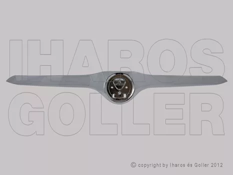 Skoda Superb 2008.11.01-2013.05.25 Hűtődíszrács felső krómdíszléc, embléma nélkül (11G0)