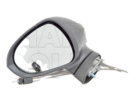 Seat Ibiza 2008.05.01-2012.03.23 Visszapillantó tükör bal, bowdenesállítható, domború, fekete (13EL)