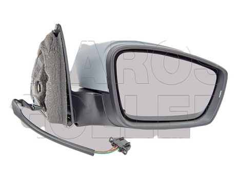 Seat Toledo 2013.01.01-2017.06.01 Visszapillantó tükör jobb, elektromos  állítás, fűthető,domború,fényezendő (1413)