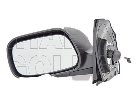 Toyota Corolla (E120) 2002.01.01-2004.05.31 Visszapillantó tükör bal, bowdenes állítható, domború, fekete (13U5)