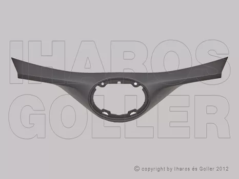 Toyota C-HR 2016.09.01- Hűtődíszrács külsőész, embléma nélkül (1J1P)