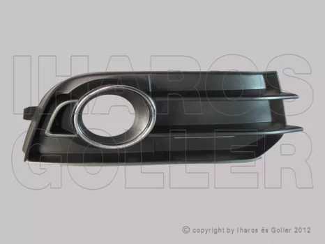 Audi A1 (8X) 2010.01.01-2014.12.01 Rács a lökhárítóba jobb, fekete (ködlámpás) (087H)