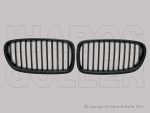   BMW 5 (F10/11) 2010.04.01-2013.07.19 Hűtődíszrács szett fekete (bal+jobb) (12K4)