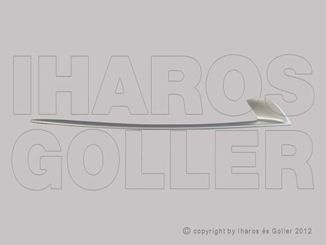 BMW 5 (F10/11) 2013.07.20-2017.01.31 Első lökhárító díszléc alapozott jobb (12U7)