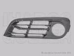   BMW 5 (F10/11) 2013.07.20-2017.01.31 Rács a lökhárítóba bal, nyitott (Modern,Luxury) (1DM1)
