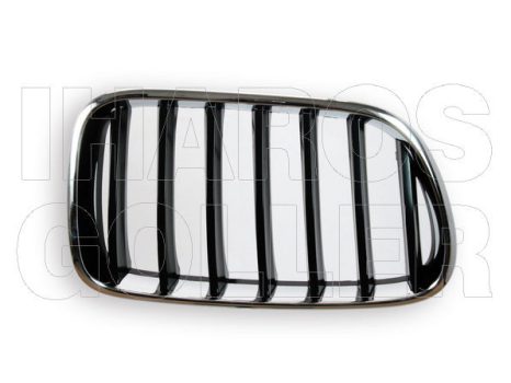 BMW X3 (F25) 2010.12.01-2018.08.31 Hűtődíszrács jobb, króm/fekete (-14.04) (046X)