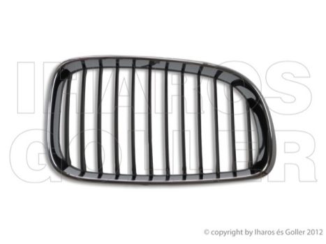 BMW 1 (E87, E81) 2007.04.01-2011.05.31 Hűtődíszrács jobb króm-fekete (03VI)