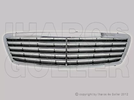 Mercedes C (W203) 2000.06.01-2006.12.31 Hűtődíszrács kpl. díszlécekkel (CLASSIC) (0L2G)