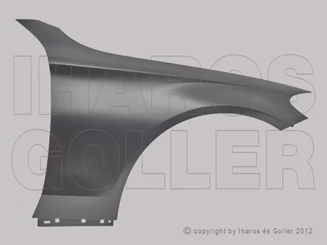 Mercedes C (W205) 2014.03.01-2018.08.30 Első sárvédő jobb (15II)