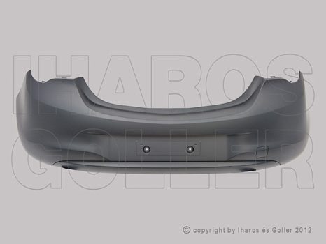 Opel Corsa D 2011.03.01-2014.08.31 Hátsó lökhárító alapozott, szenzor jel.+vonószemb. (18EZ)