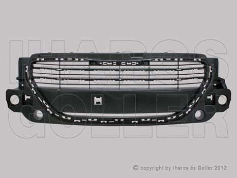 Peugeot 301 2013.01.01- Hűtődíszrács, fekete -17.01 (09IK)