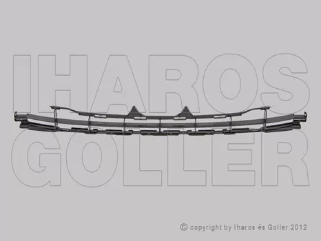 Peugeot 207 2006.06.01-2013.06.30 Rács a lökhárítóba felső, SPORT (09-ig) (046J)