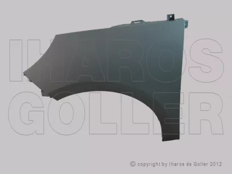 Renault Megane Scenic 2012.02.01- Első sárvédő bal, alapozott (műanyag) (11IK)