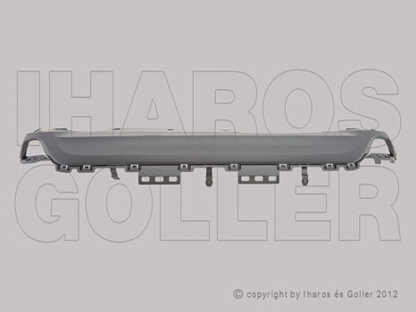 Renault Megane 2016.03.01-2020.10.08 Hátsó lökh. alatti spoiler alap. (5a) (18ZT)