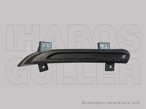 Renault Fluence 2013.01.01- E.lökh. nappalifény hely takaró jobb, fekete (11ET)