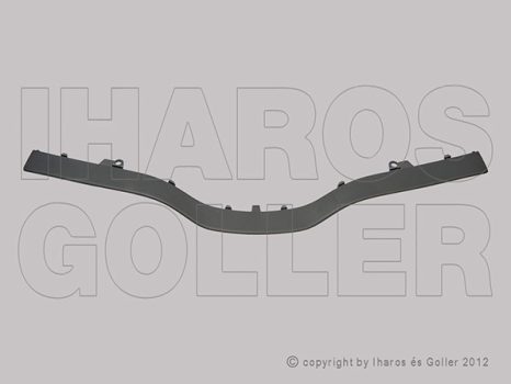 Renault Kangoo 2013.07.01- Díszléc hűtőrácsra fekete, alsó, tgk.-hoz (14TX)