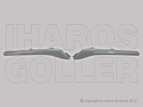 Renault Kangoo 2013.07.01- Díszléc szett hűtőrácsra,bal+jobb,szürk.fest.,tgk. (11BS)