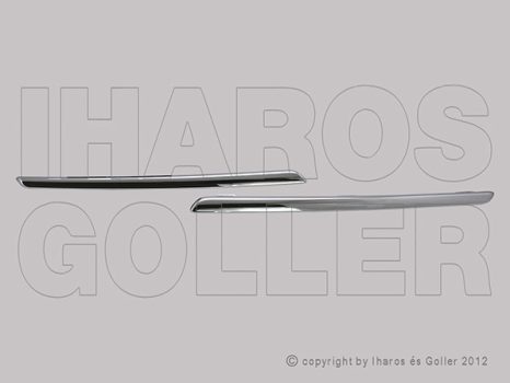 Renault Twingo 2014.01.01- Króm díszléc hűtőrácsra bal-jobb (14A2)