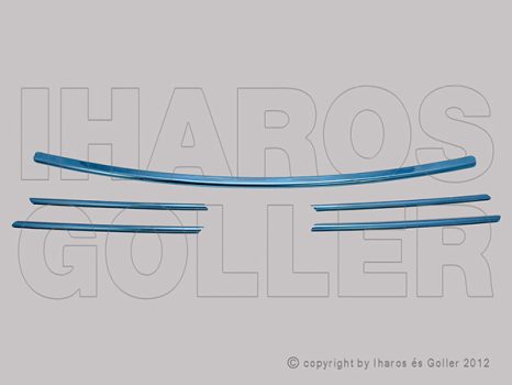 Renault Trafic 2014.05.01- Hűtődíszrács díszléc szett (5 darab) -19 (14AX)